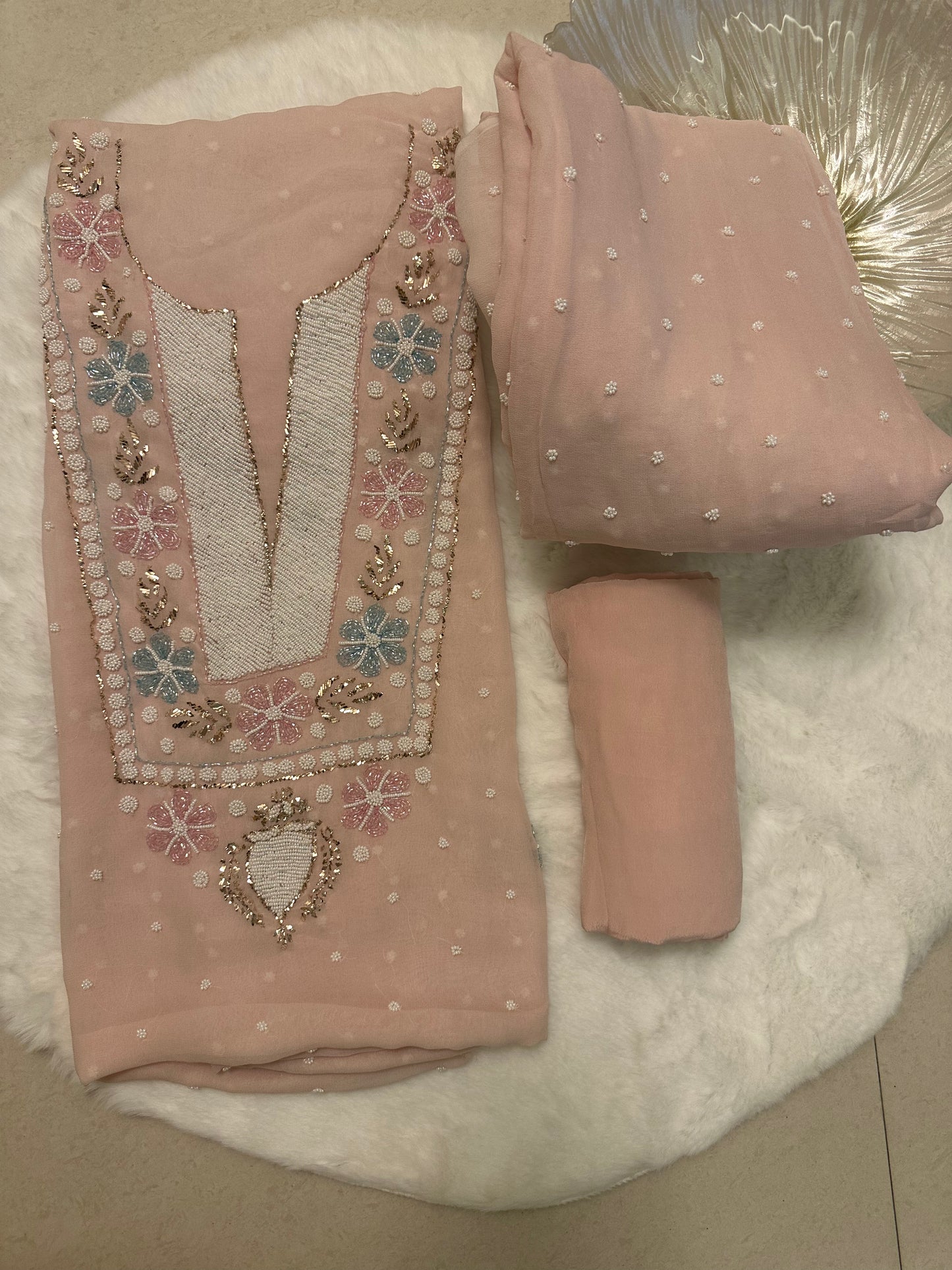 Katdana, Kamdani and Pearl Work Suit