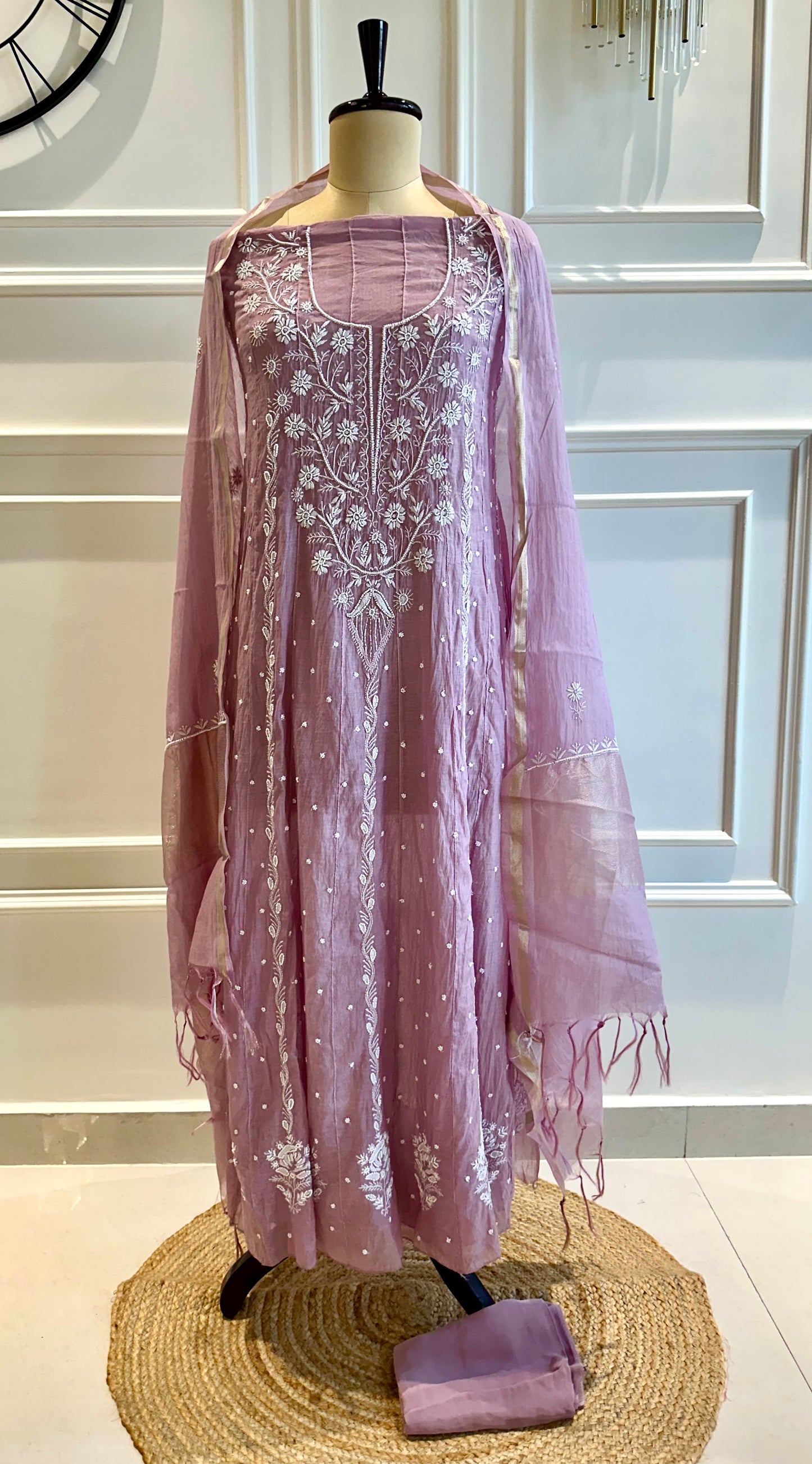 Pearl and katdana work anarkali