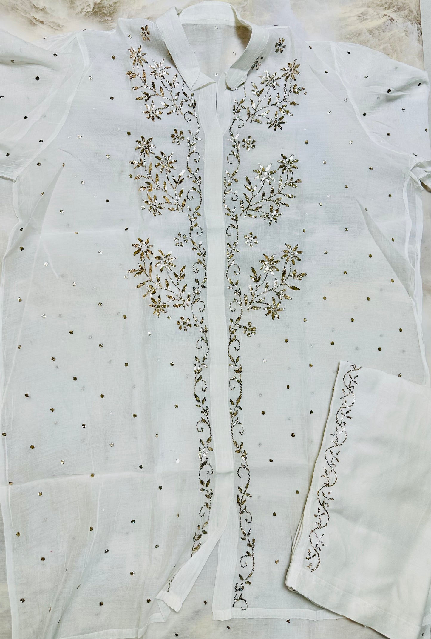 Kamdani and mukaish work co-ord set