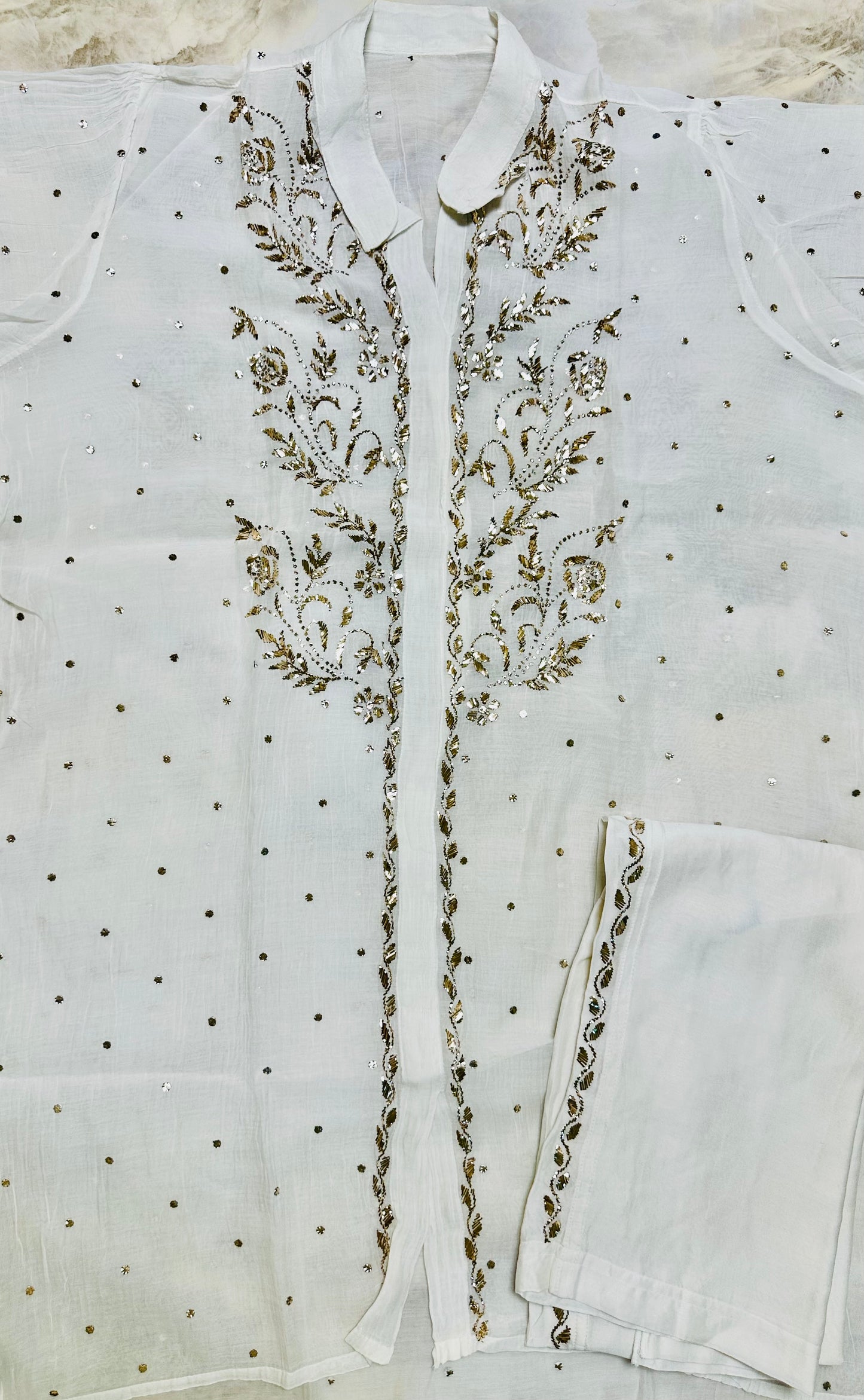 Kamdani and mukaish work co-ord set