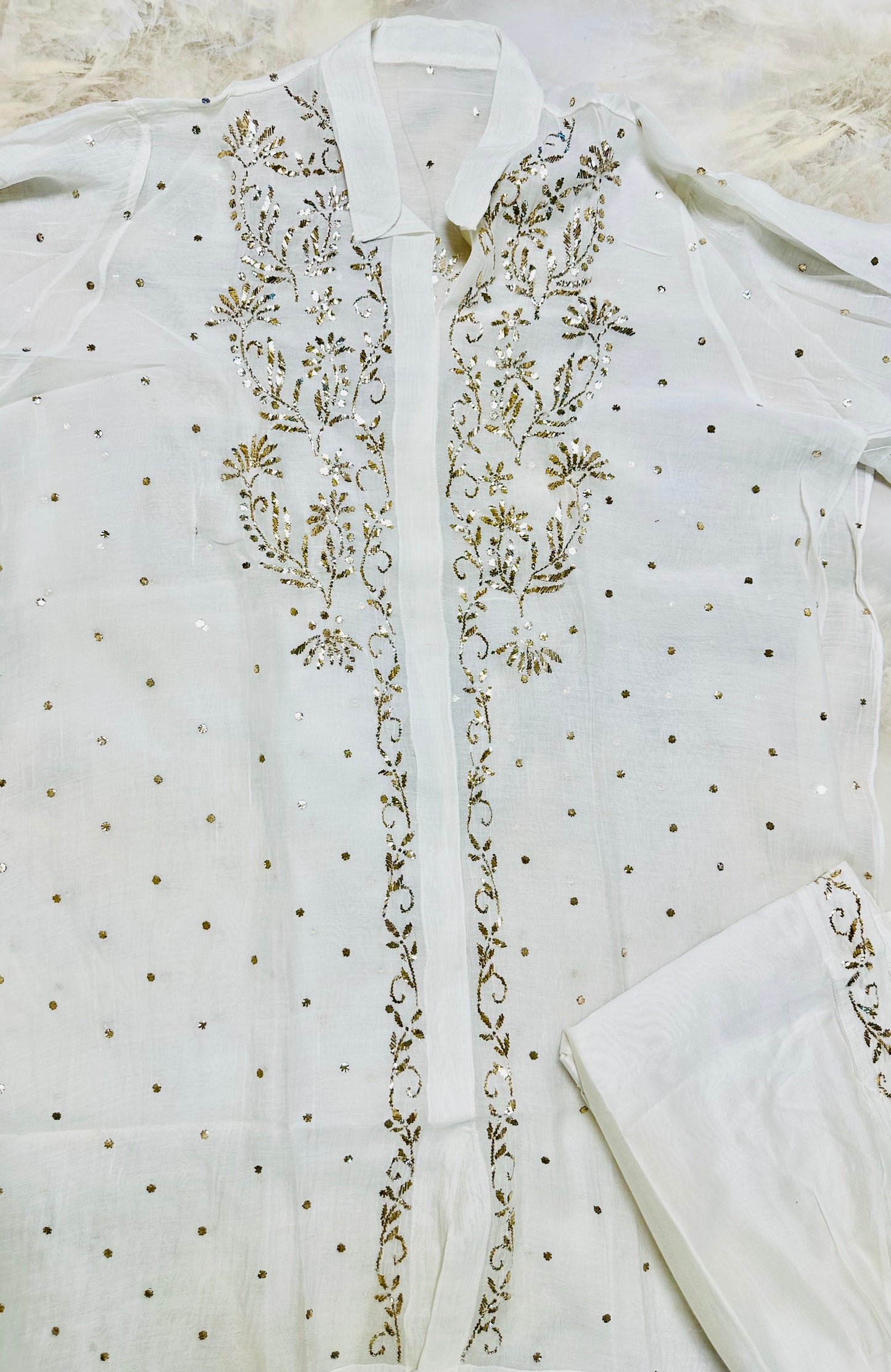 Kamdani and mukaish work co-ord set