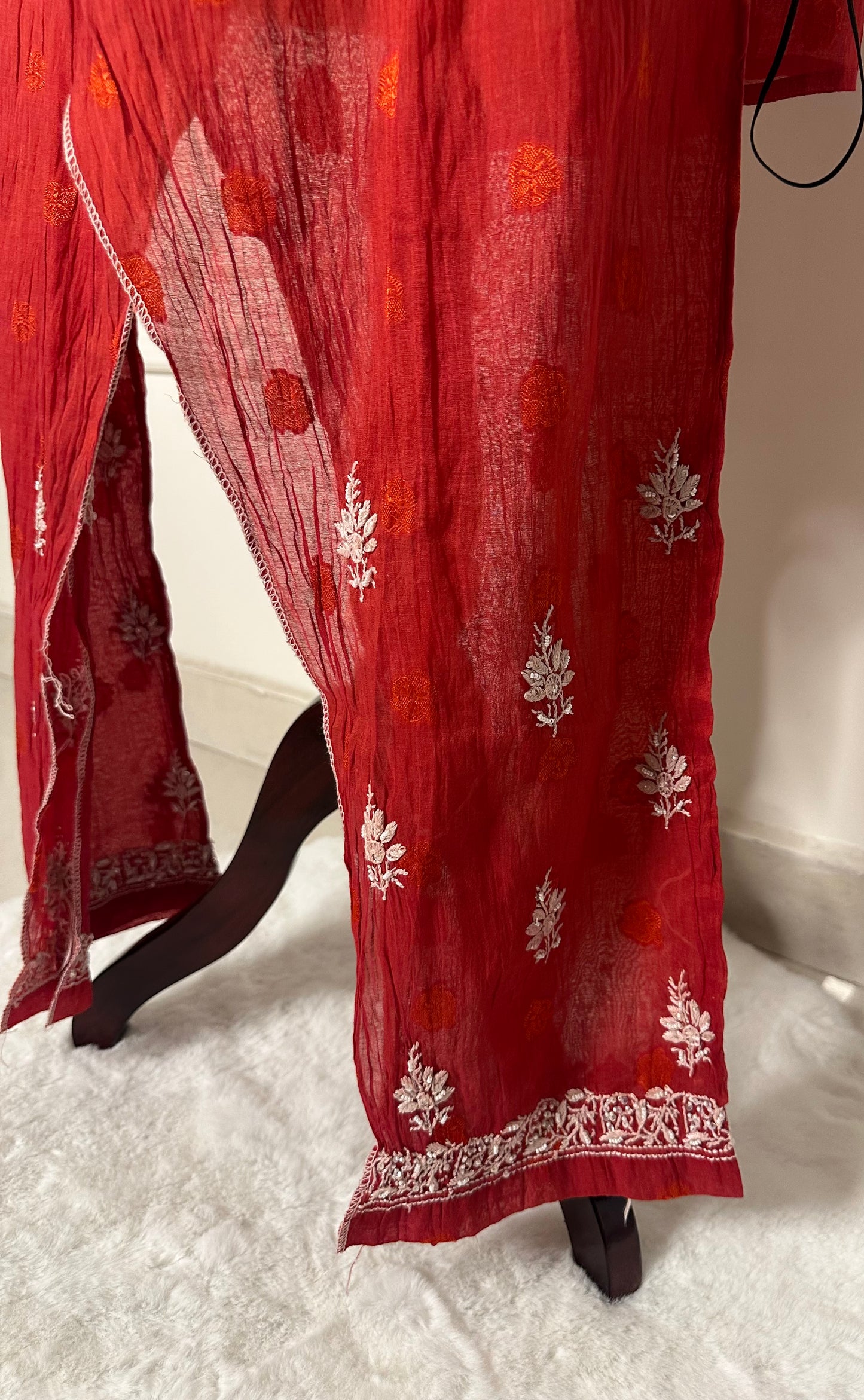 Chikankari work co-ord set
