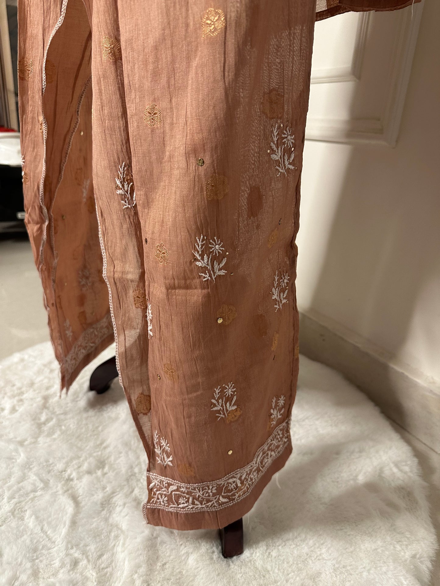 Chikankari work co-ord set
