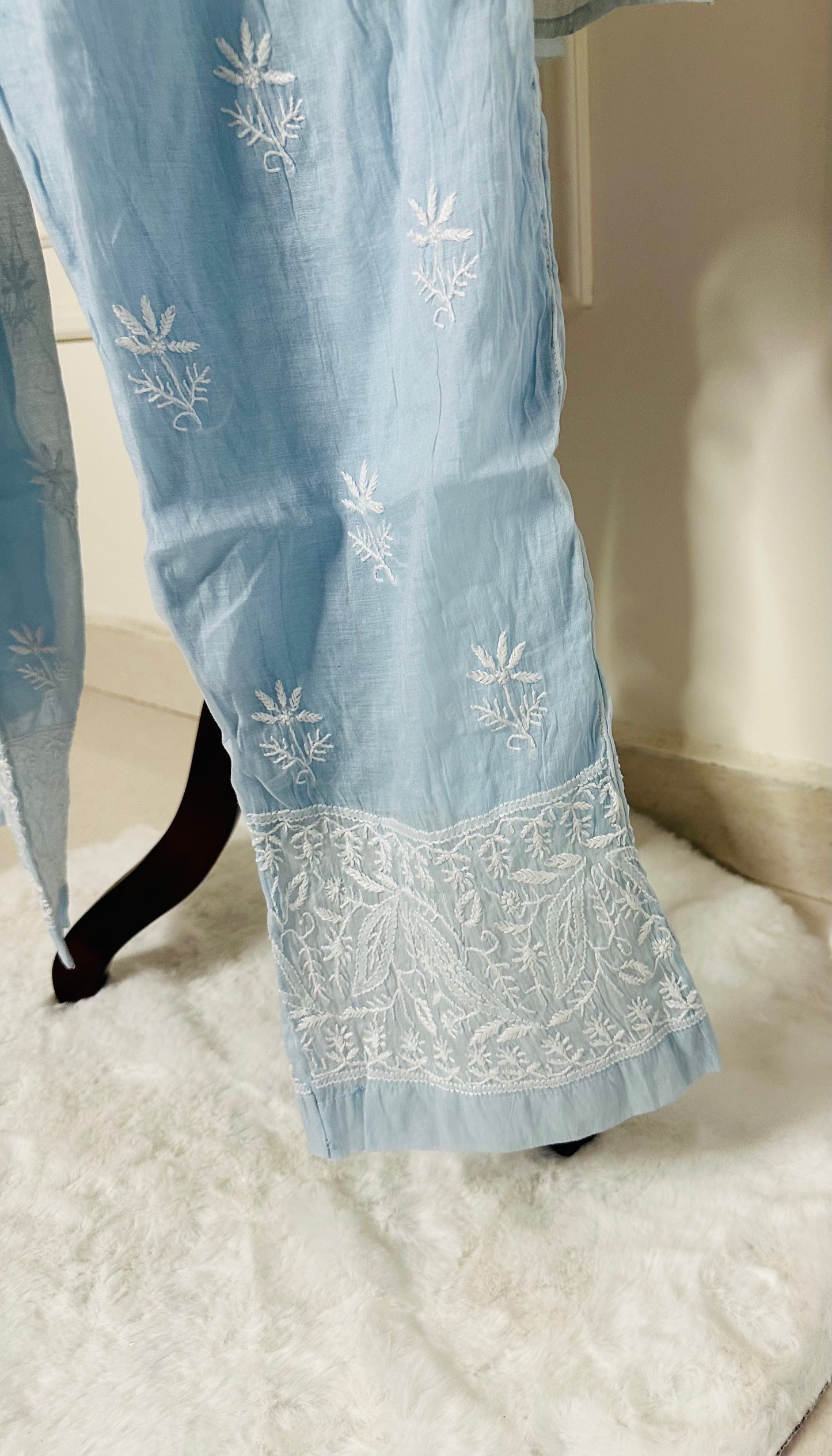 Chikankari work co-ord set