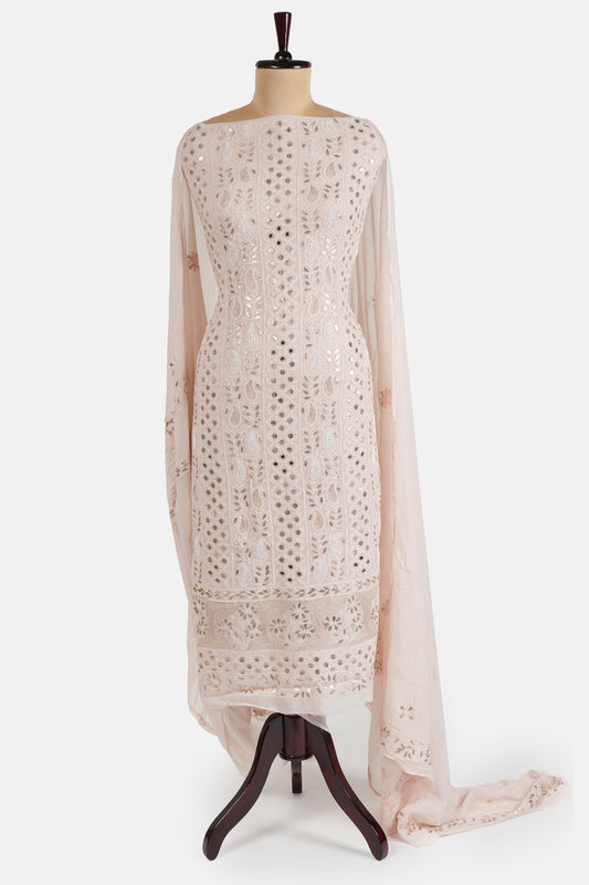 Gota Patti Mirror Work Chikankari Suit