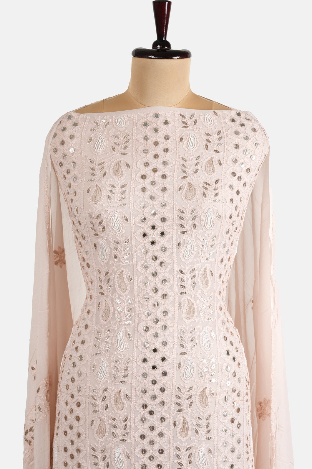 Gota Patti Mirror Work Chikankari Suit