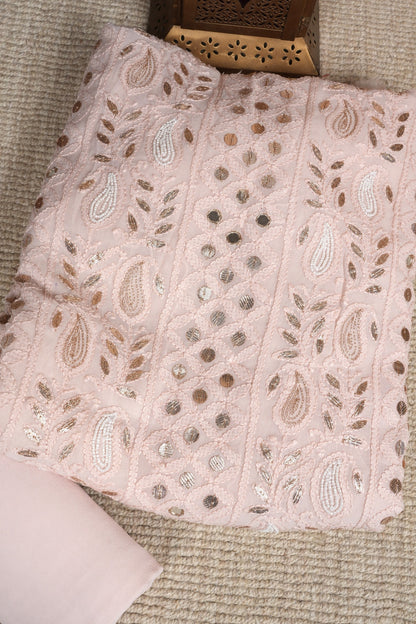 Gota Patti Mirror Work Chikankari Suit