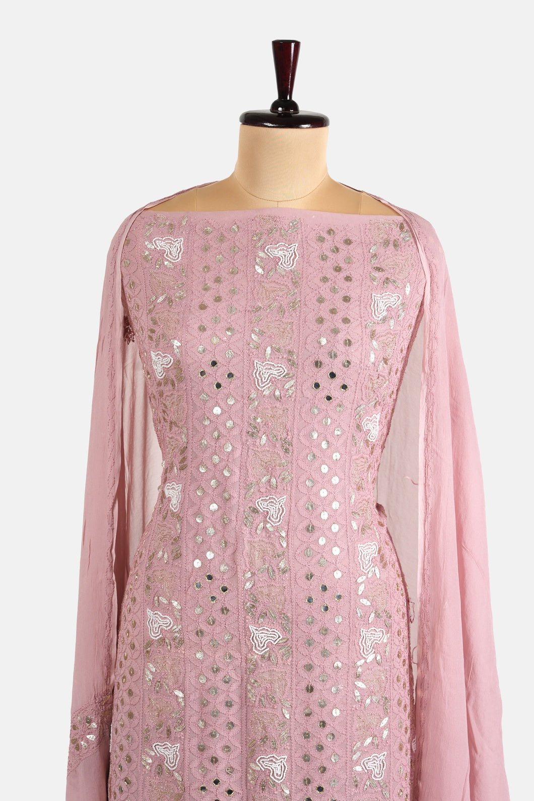 Gota Patti Mirror Work Chikankari Suit
