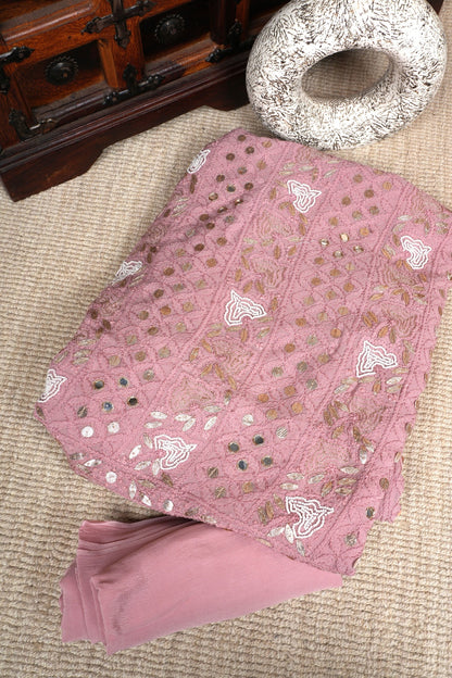 Gota Patti Mirror Work Chikankari Suit