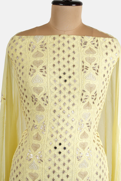 Gota Patti Mirror Work Chikankari Suit