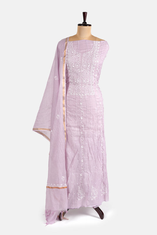 Pearl katdana work chikankari anarkali