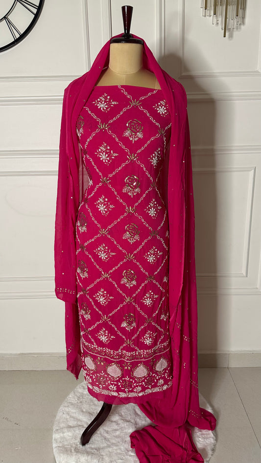 Jaal work georgette suit