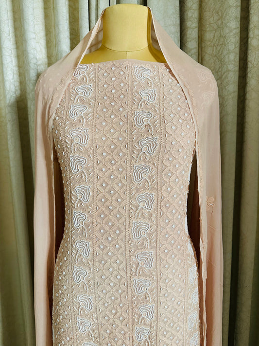 Pearl Work Chikankari Suit
