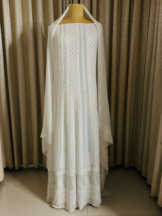 Pearl and Katdana Chikankari Anarkali