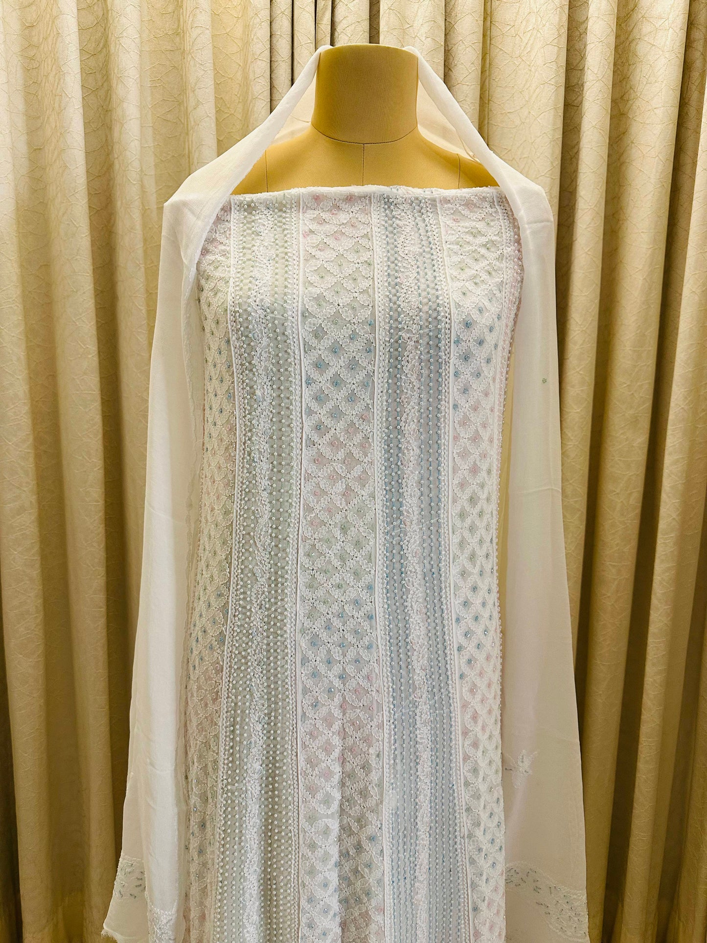 Pearl and Katdana Chikankari Anarkali