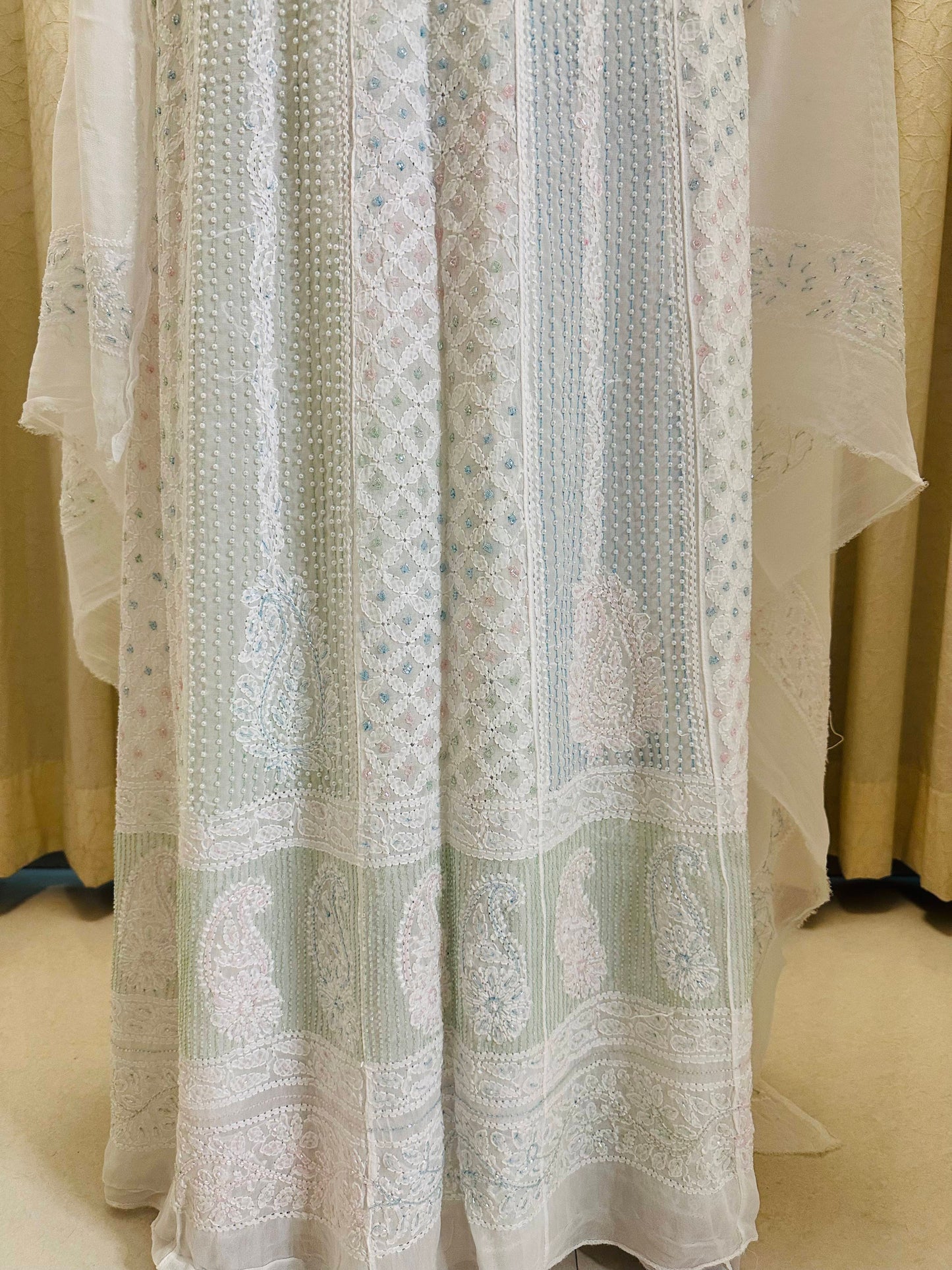Pearl and Katdana Chikankari Anarkali