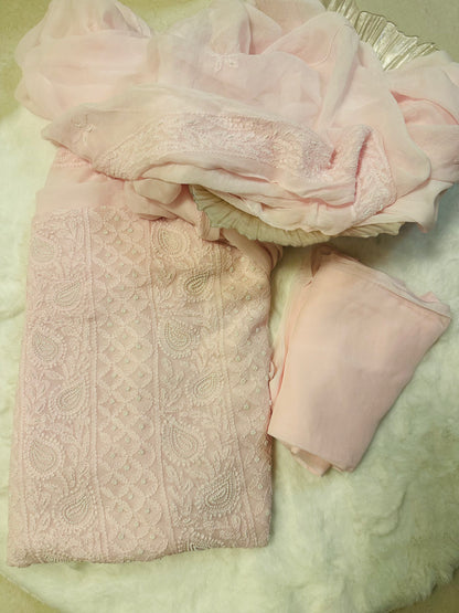 Pearl Work Chikankari Suit