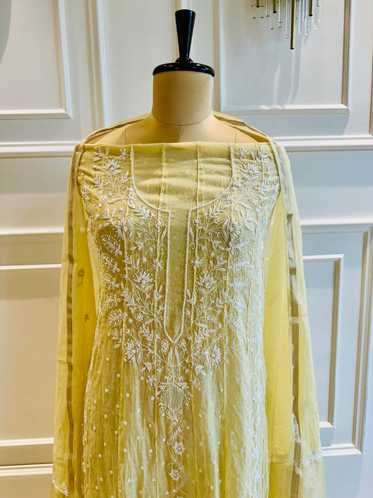 Pearl and katdana work anarkali