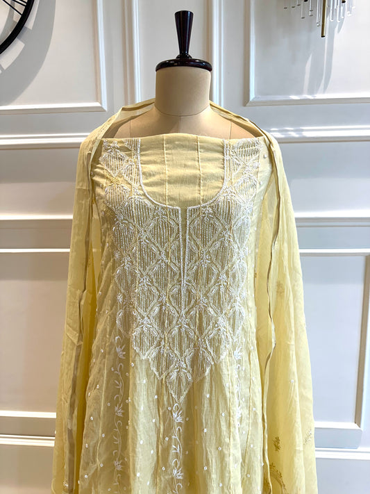 Pearl and katdana work anarkali