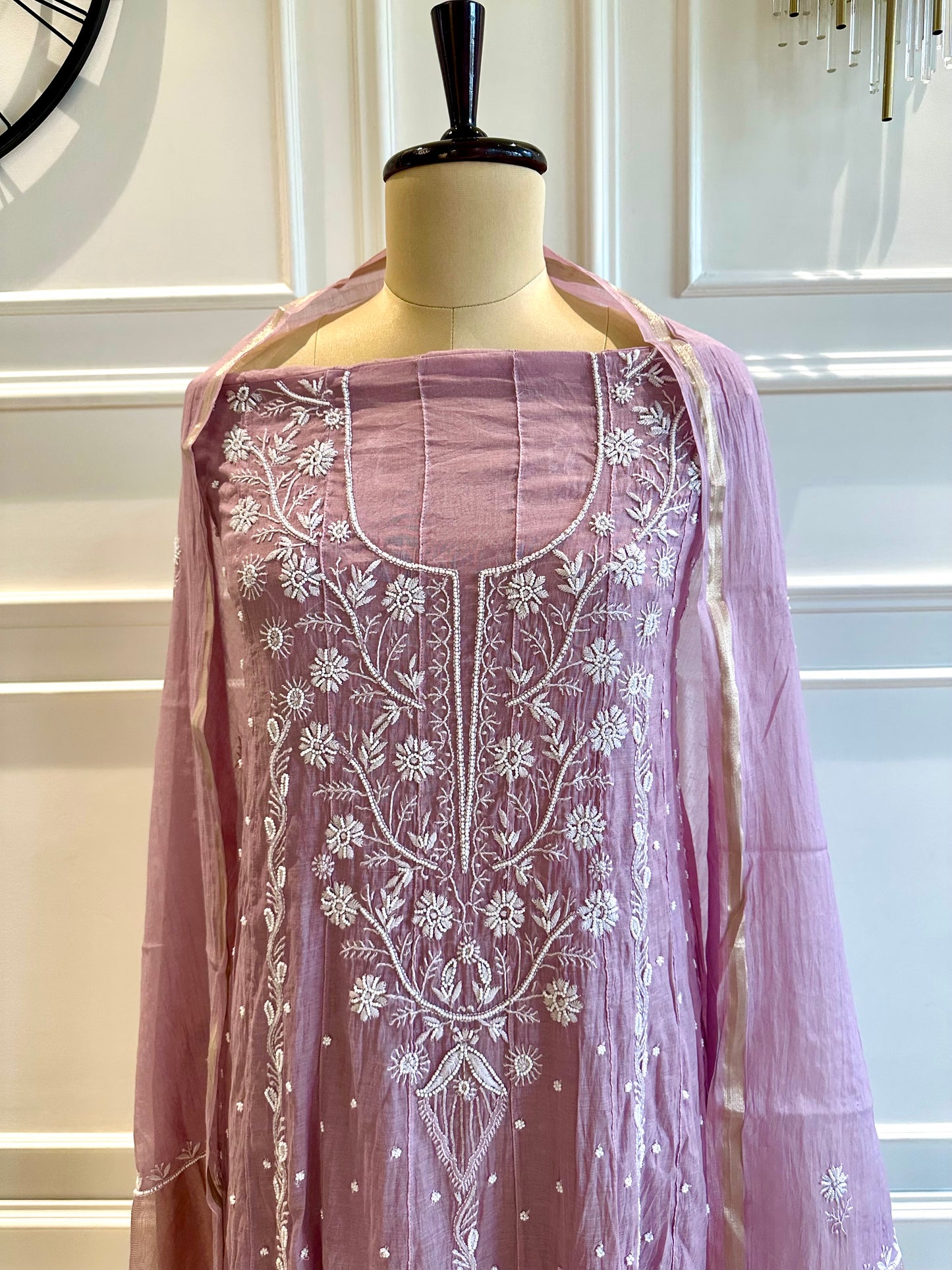 Pearl and katdana work anarkali