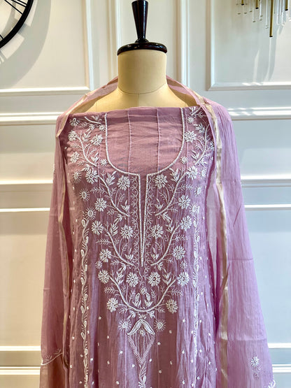 Pearl and katdana work anarkali