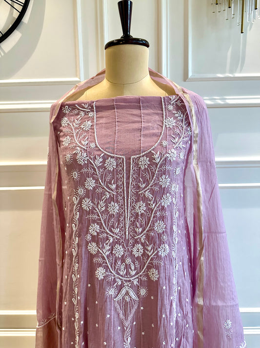 Pearl and katdana work anarkali