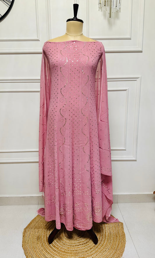 Mukaish work 18 kali anarkali