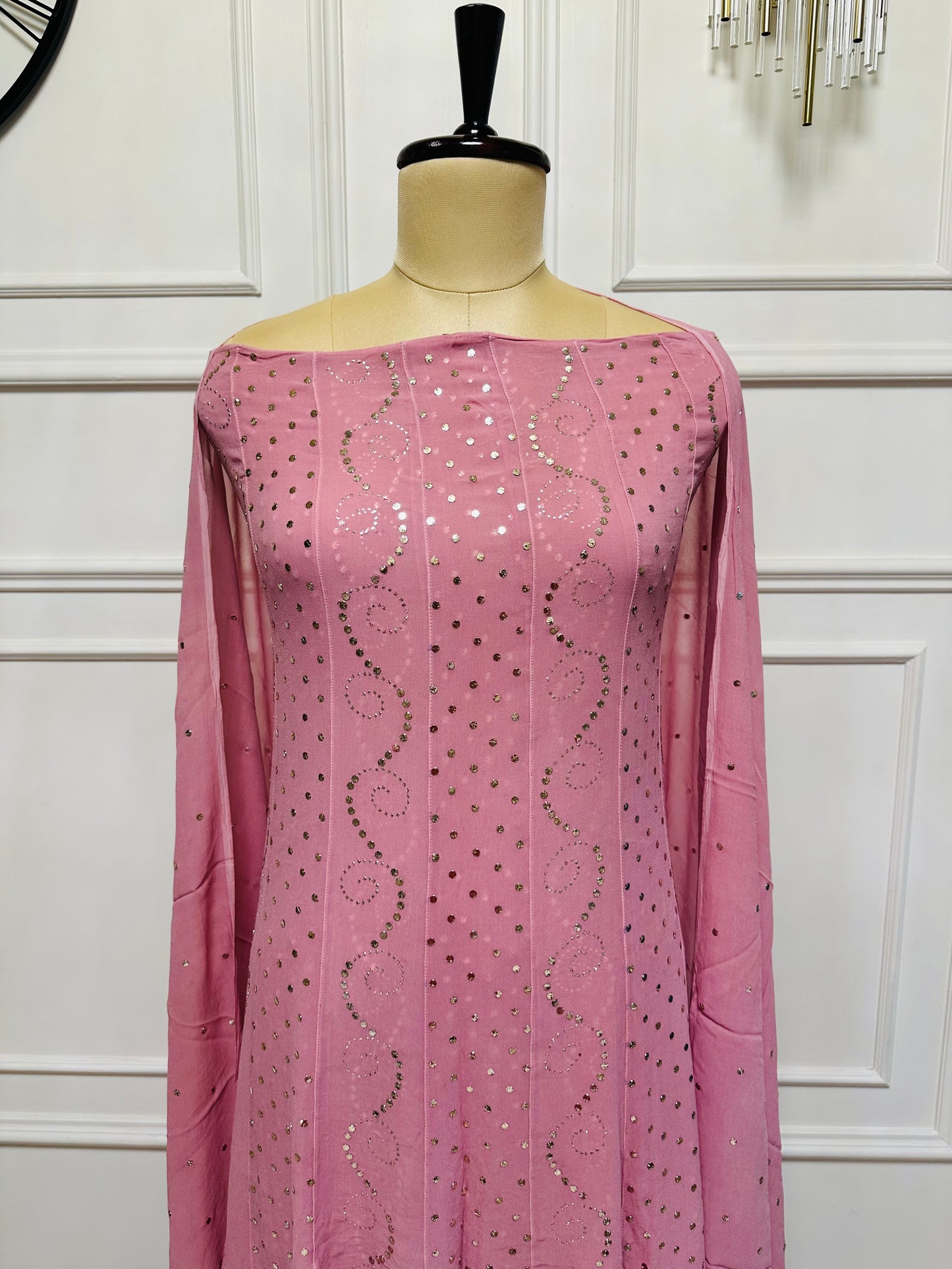 Mukaish work 18 kali anarkali