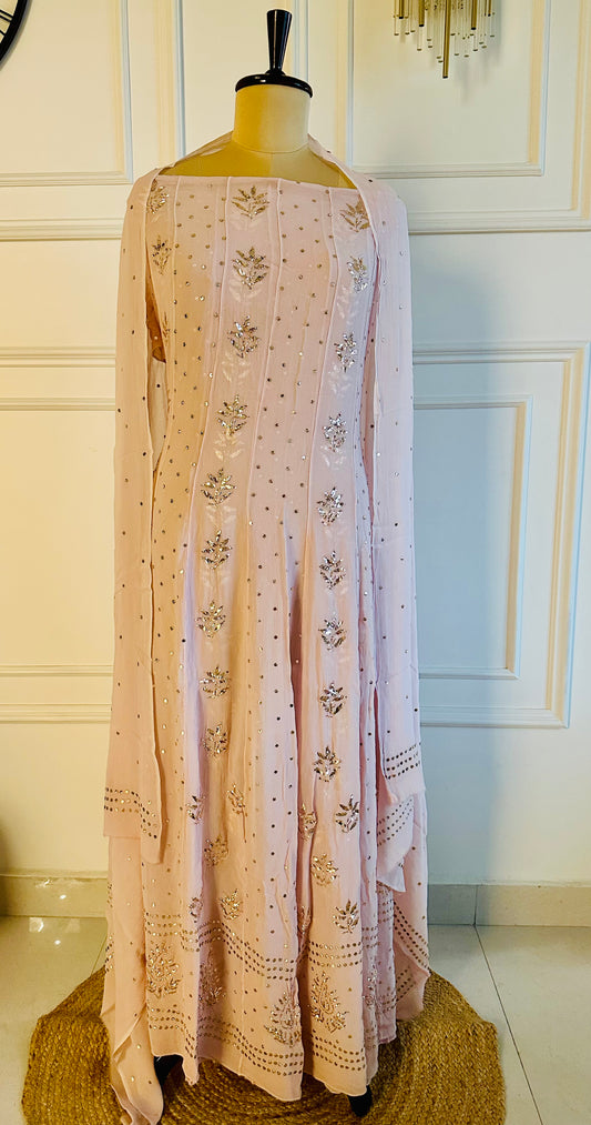 Mukaish work 18 kali anarkali