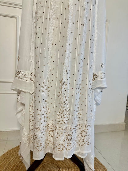 Gota patti and mukaish work anarkali