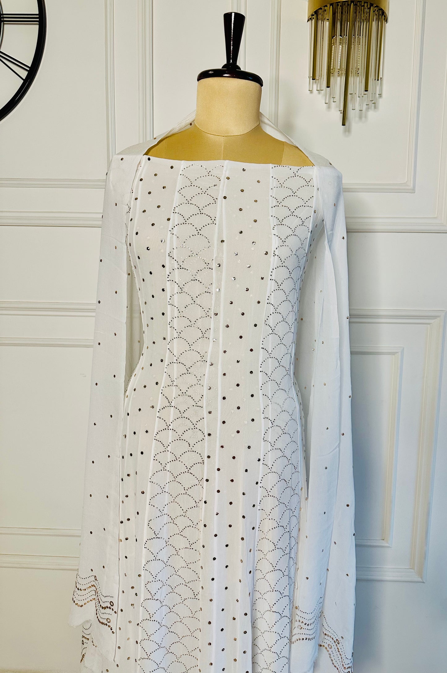 Mukaish work anarkali