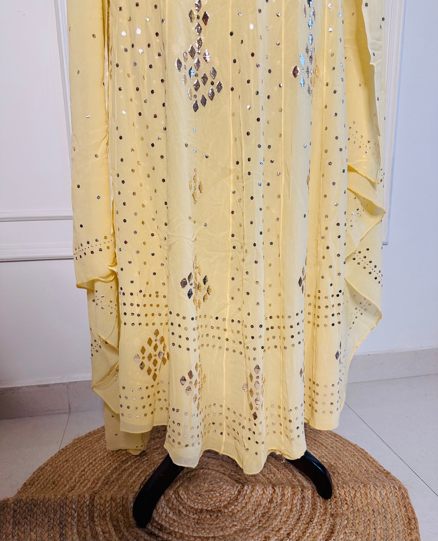 Mukaish kamdani work anarkali