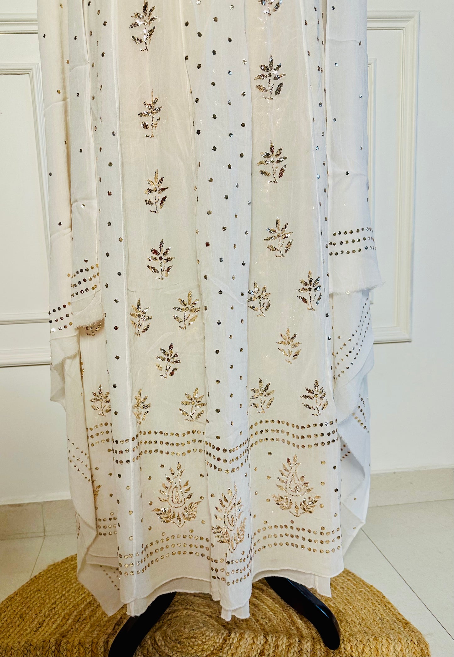 Mukaish kamdani work anarkali