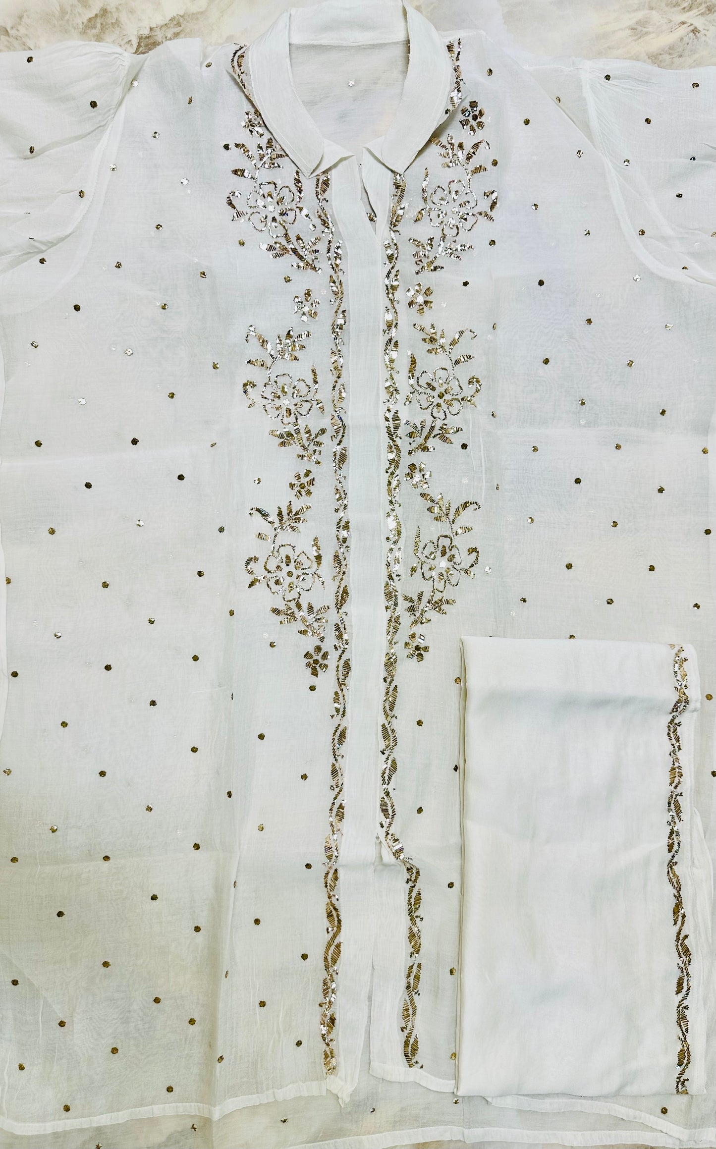 Kamdani and mukaish work co-ord set