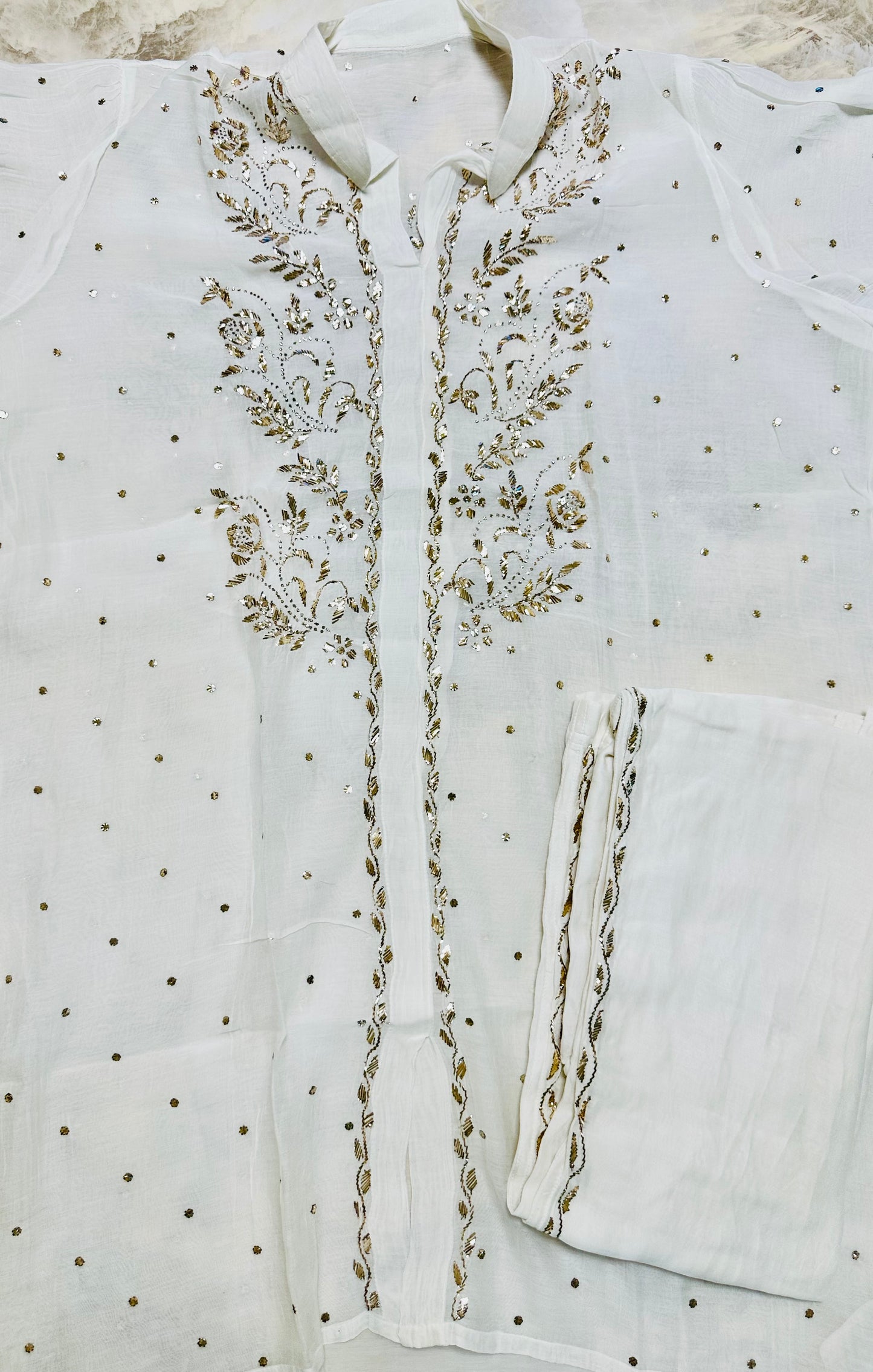 Kamdani and mukaish work co-ord set