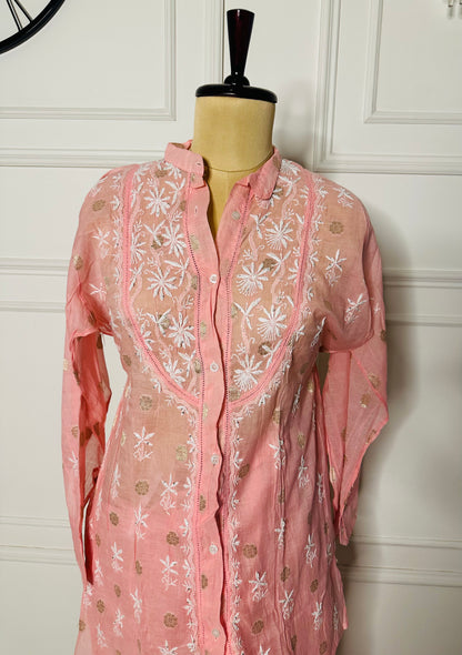 Chikankari work co-ord set