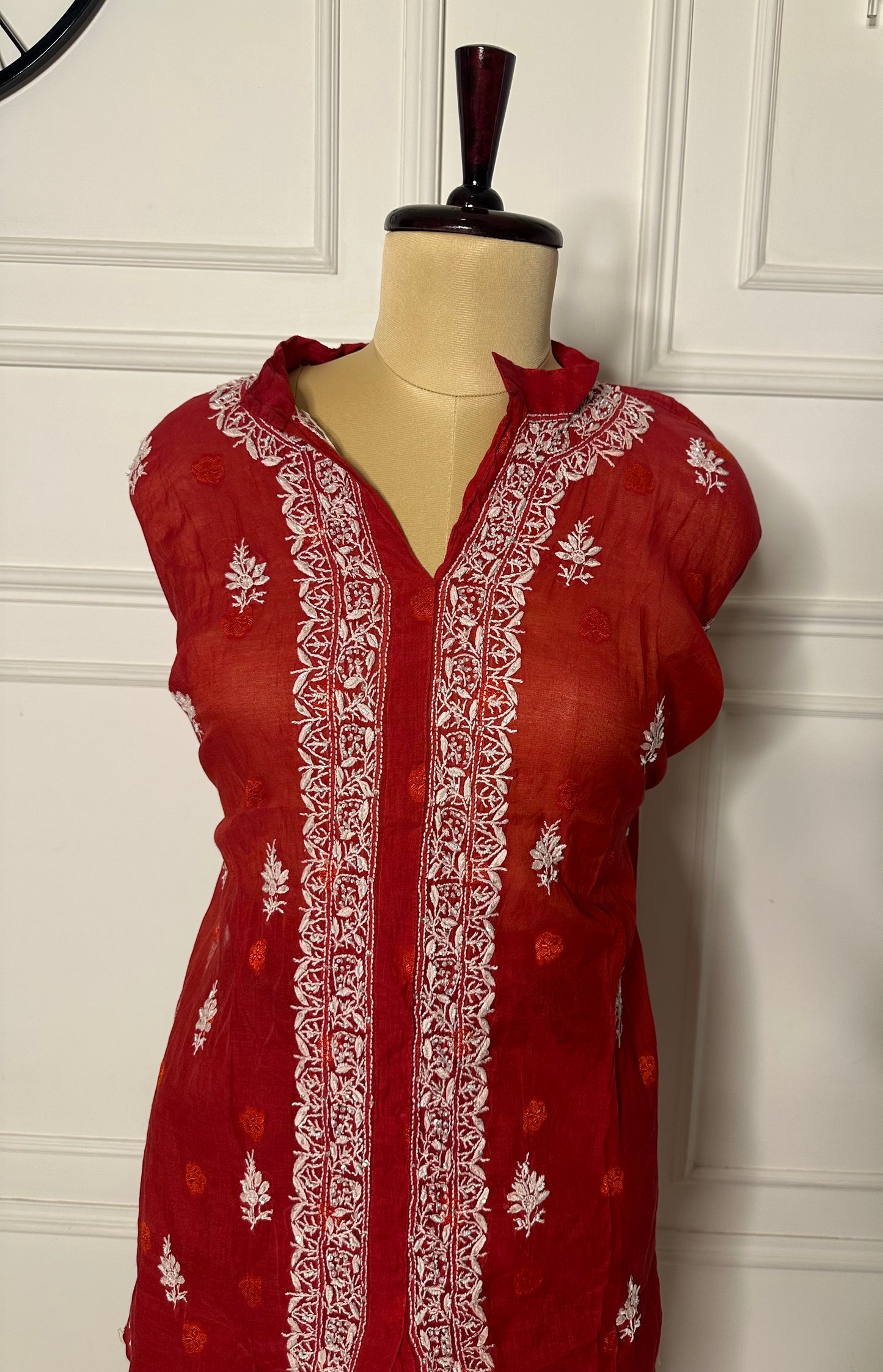 Chikankari work co-ord set