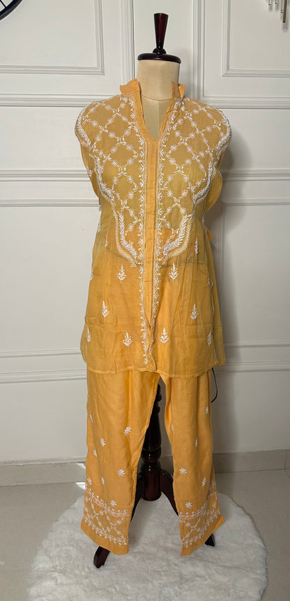 Chikankari work co-ord set