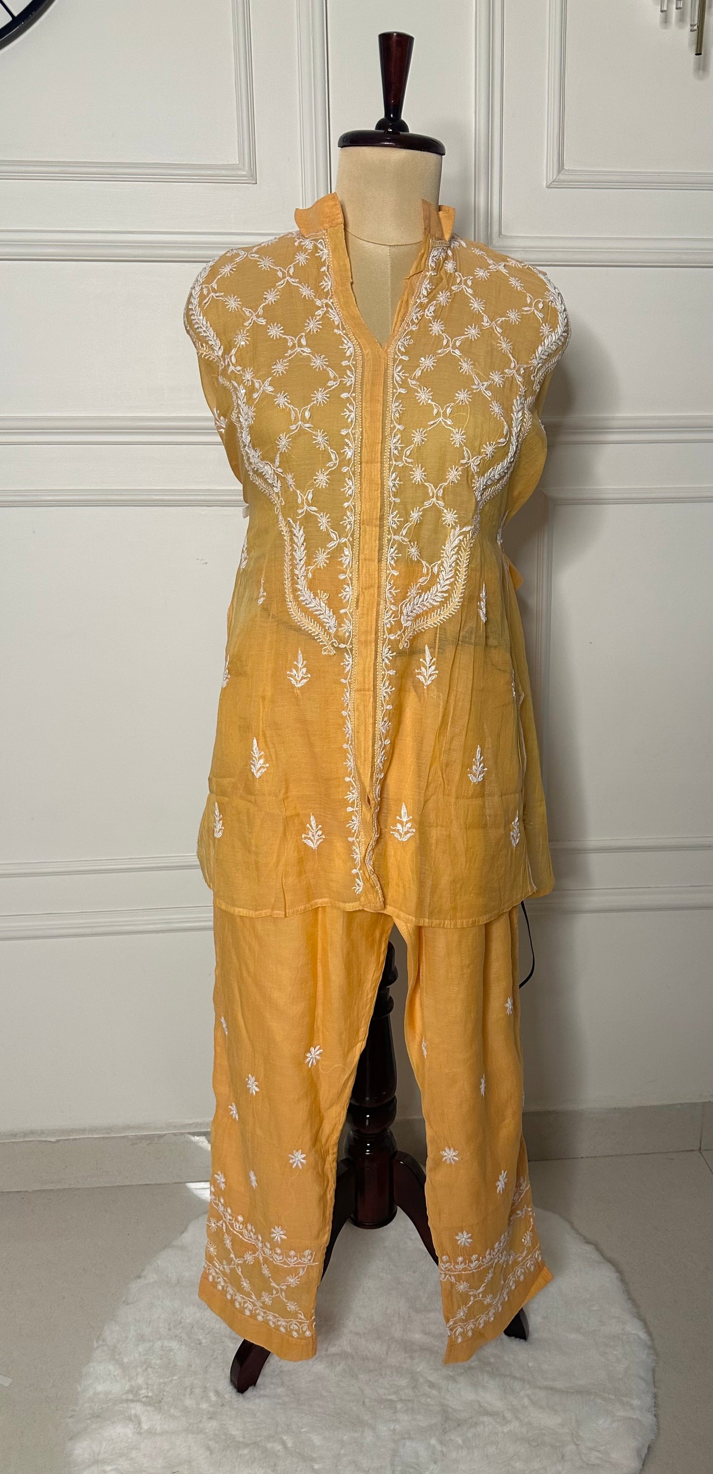 Chikankari work co-ord set