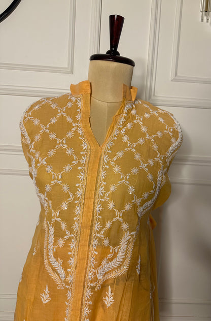 Chikankari work co-ord set