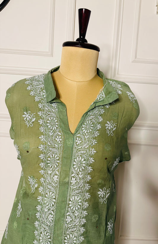 Chikankari work co-ord set
