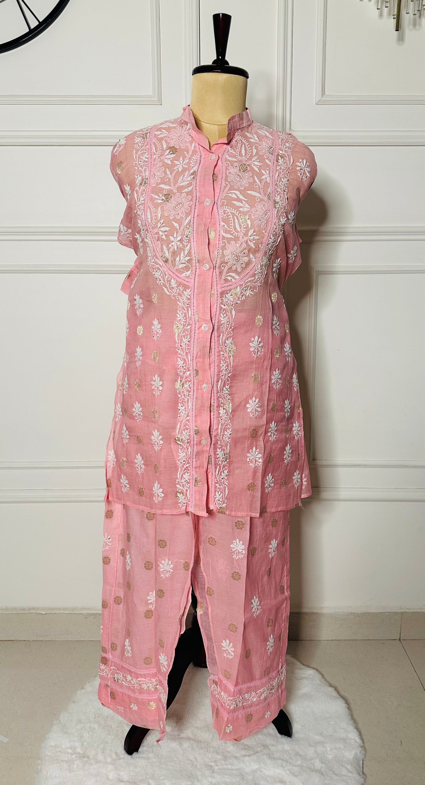 Chikankari work co-ord set