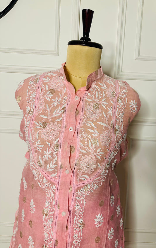 Chikankari work co-ord set