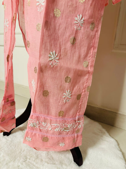 Chikankari work co-ord set