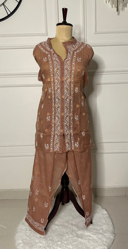 Chikankari work co-ord set