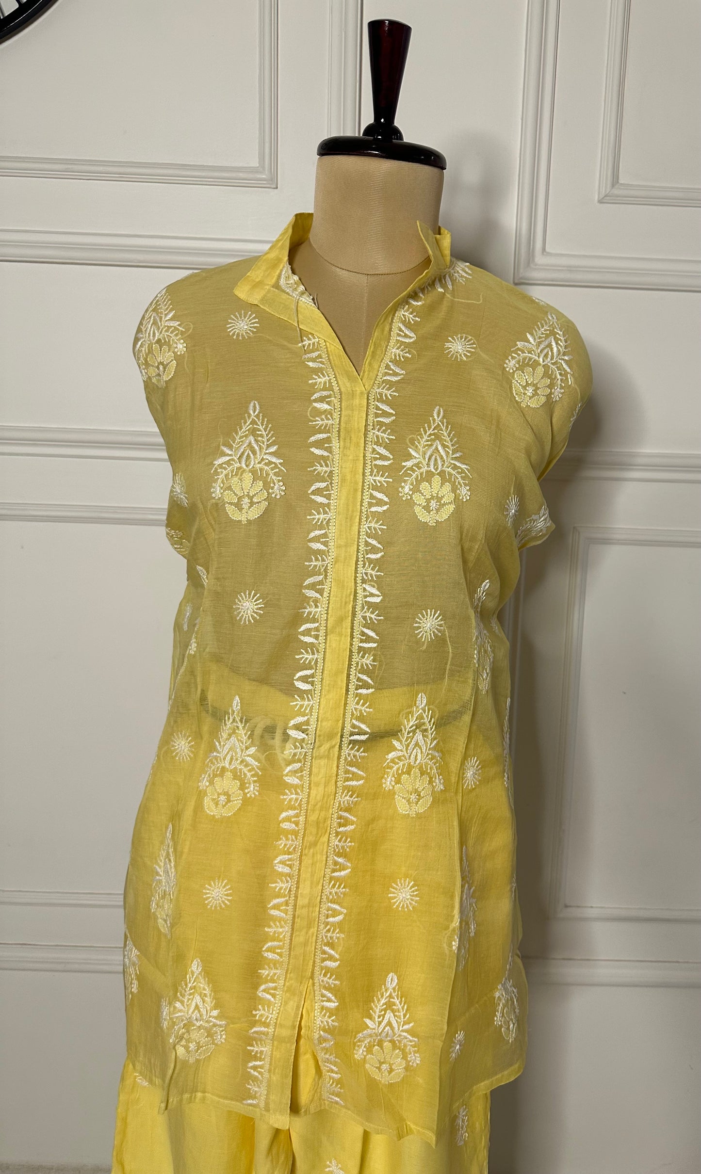 Chikankari work co-ord set