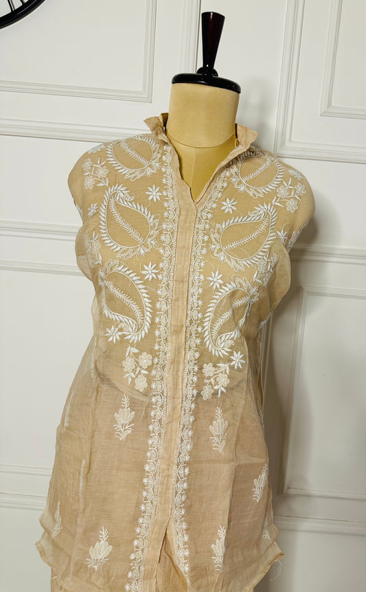 Chikankari work co-ord set