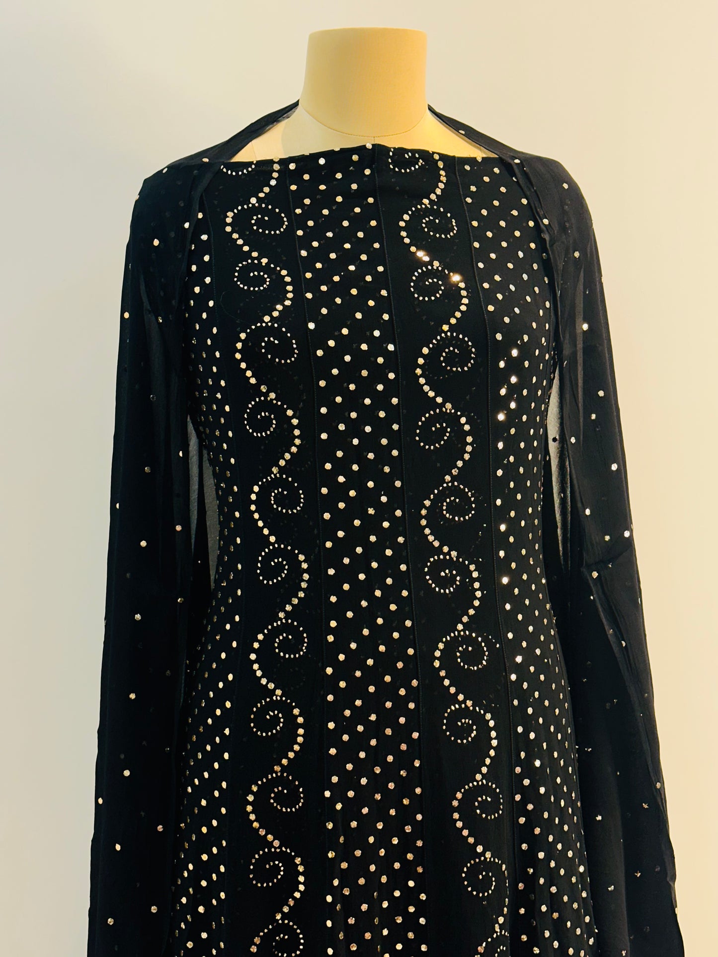 Black Mukaish Work Anarkali