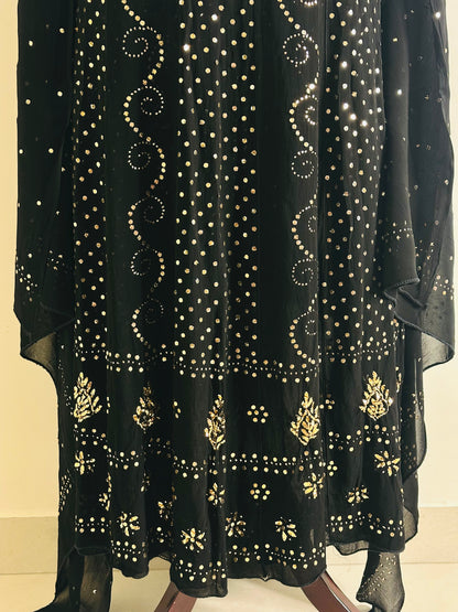 Black Mukaish Work Anarkali