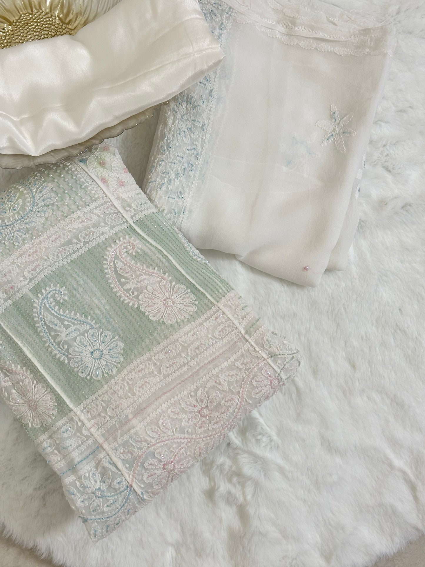 Pearl and Katdana Chikankari Anarkali